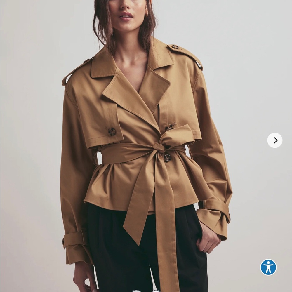 {Favorite Daughter} The Cropped Charles Trench Jacket - XS